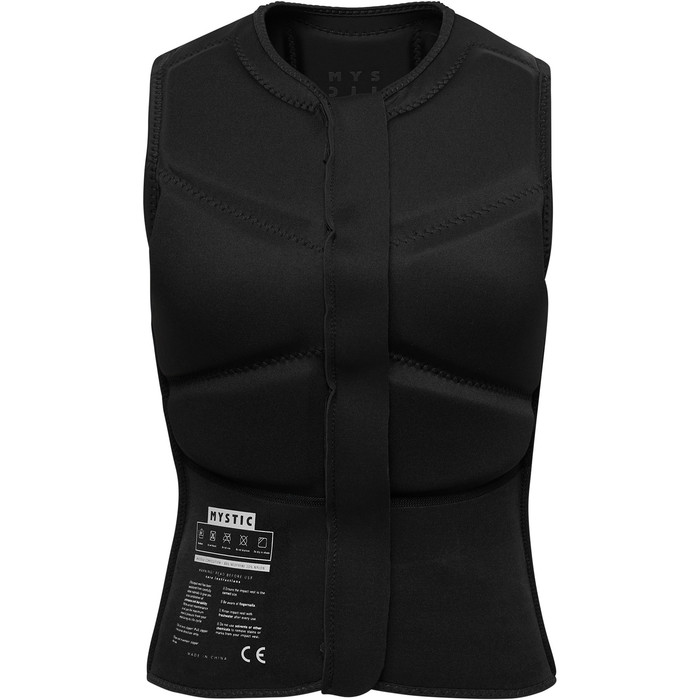 2024 Mystic Womens Star Front Zip Impact Vest 35005.230232 - Black